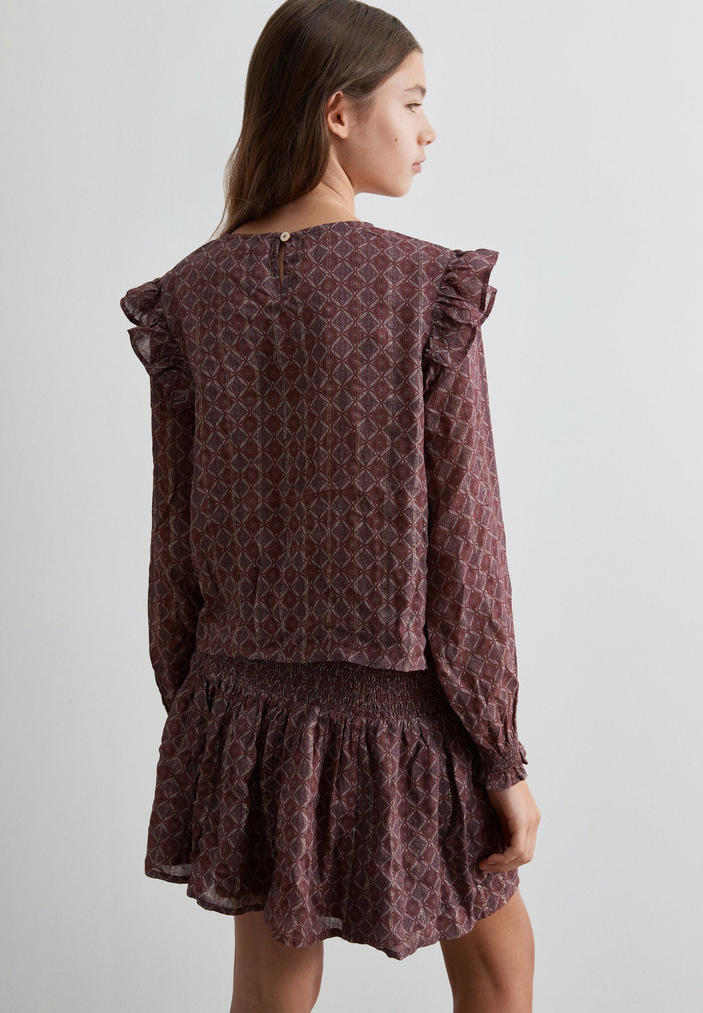 GEOMETRIC PRINT BLOUSE