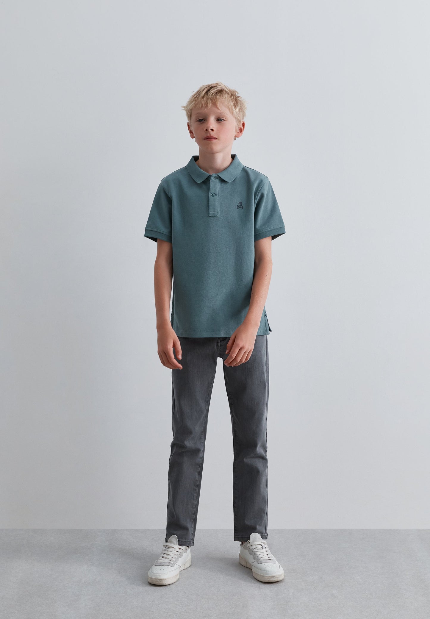 BASIC POLO SHIRT WITH SKULL