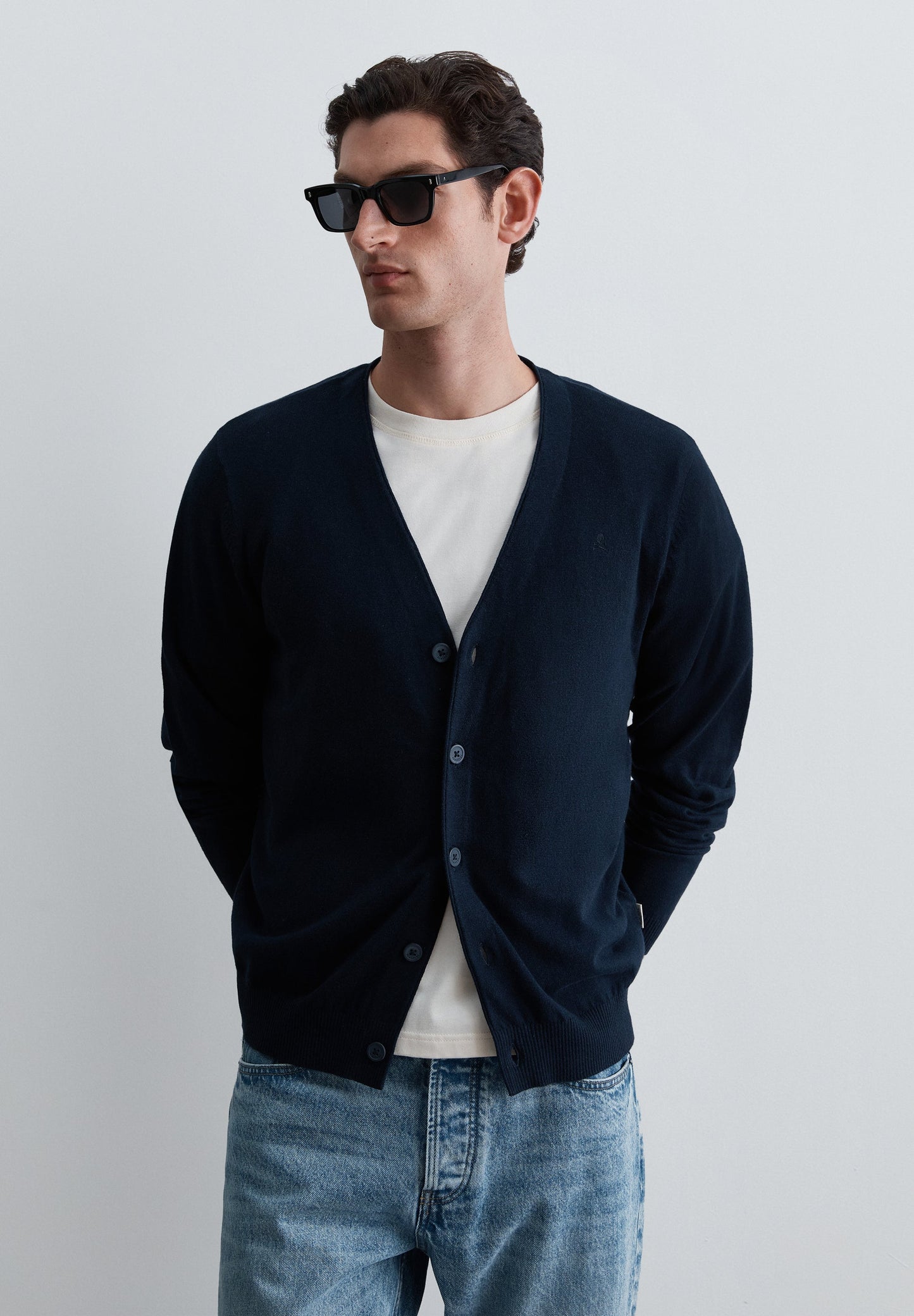 TONAL SKULL CARDIGAN