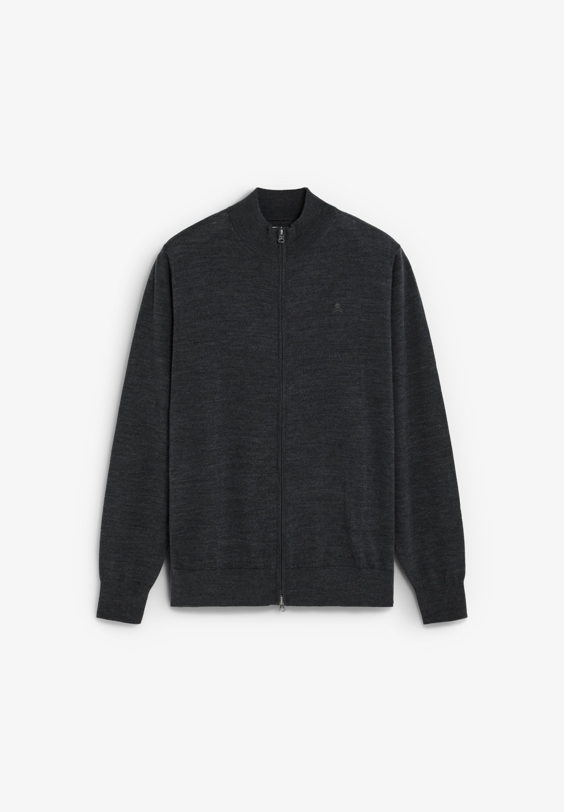 ZIP-UP WOOL CARDIGAN