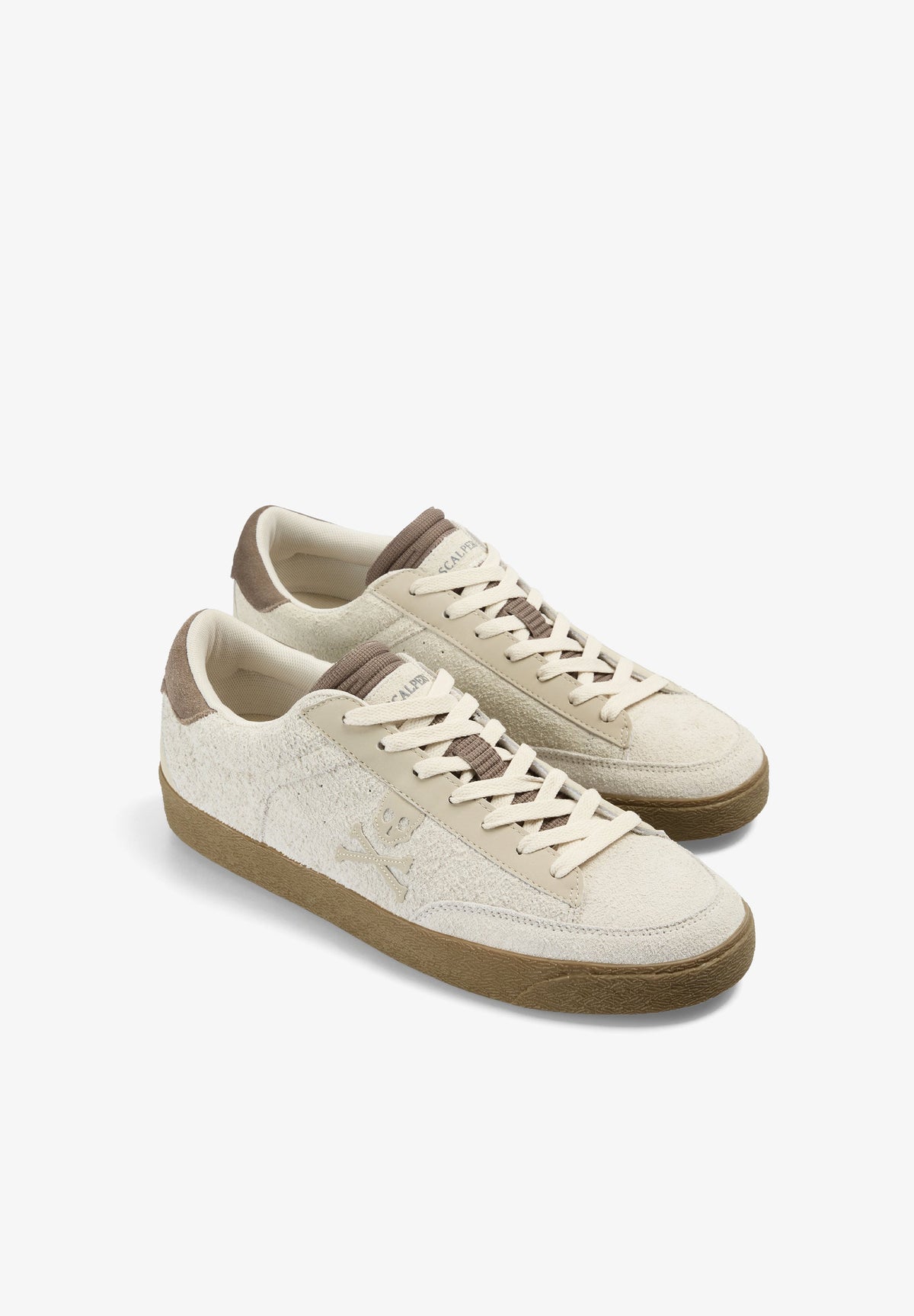 SUEDE SNEAKERS WITH CONTRAST SOLES