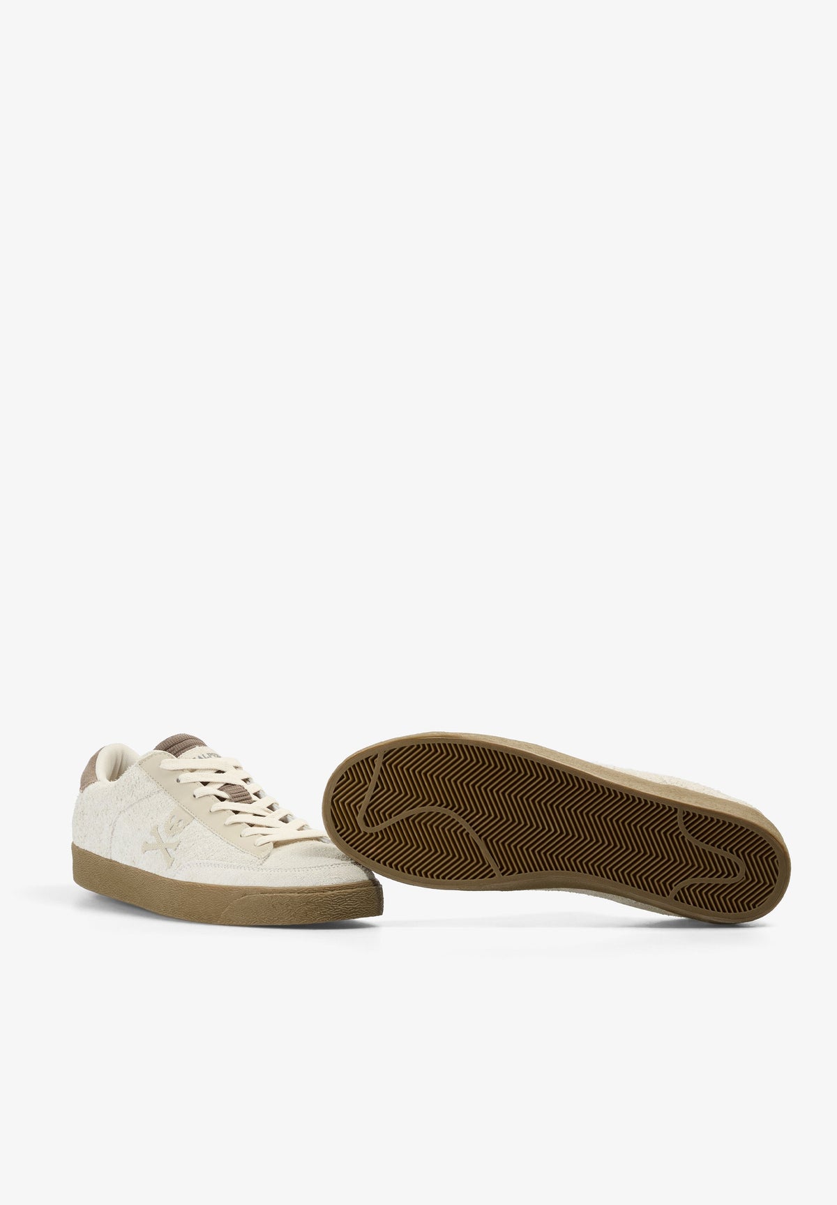SUEDE SNEAKERS WITH CONTRAST SOLES