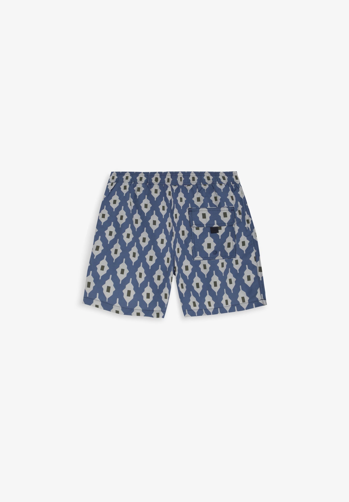 GEOMETRIC PRINT SWIMMING TRUNKS