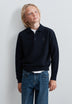 KNIT POLO SHIRT WITH TONAL EMBROIDERY