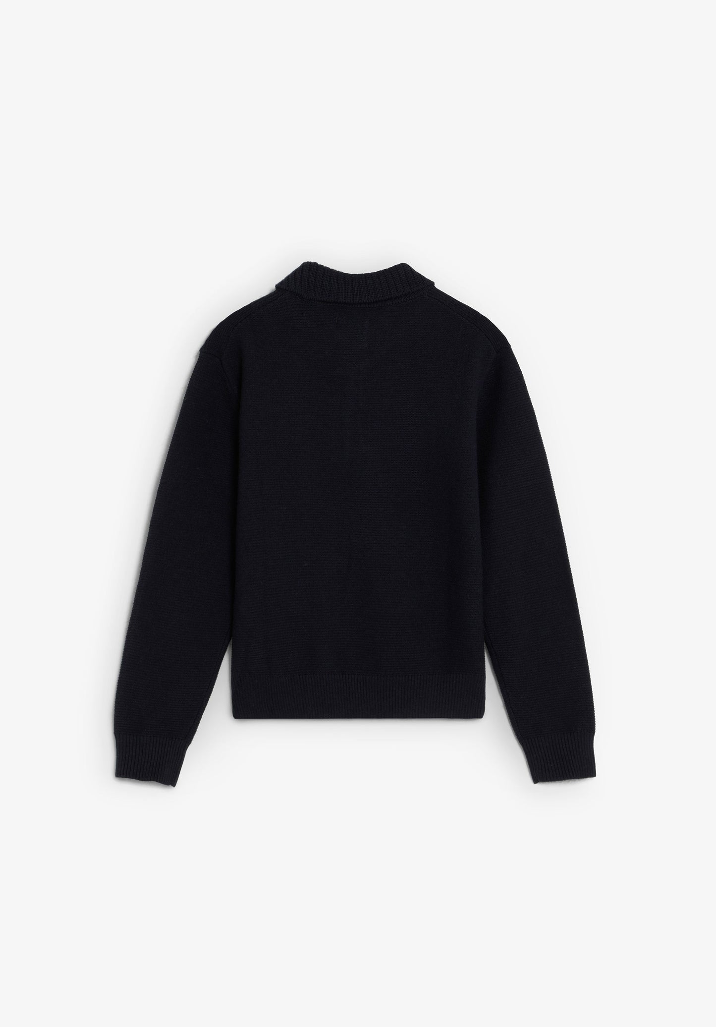 KNIT POLO SHIRT WITH TONAL EMBROIDERY