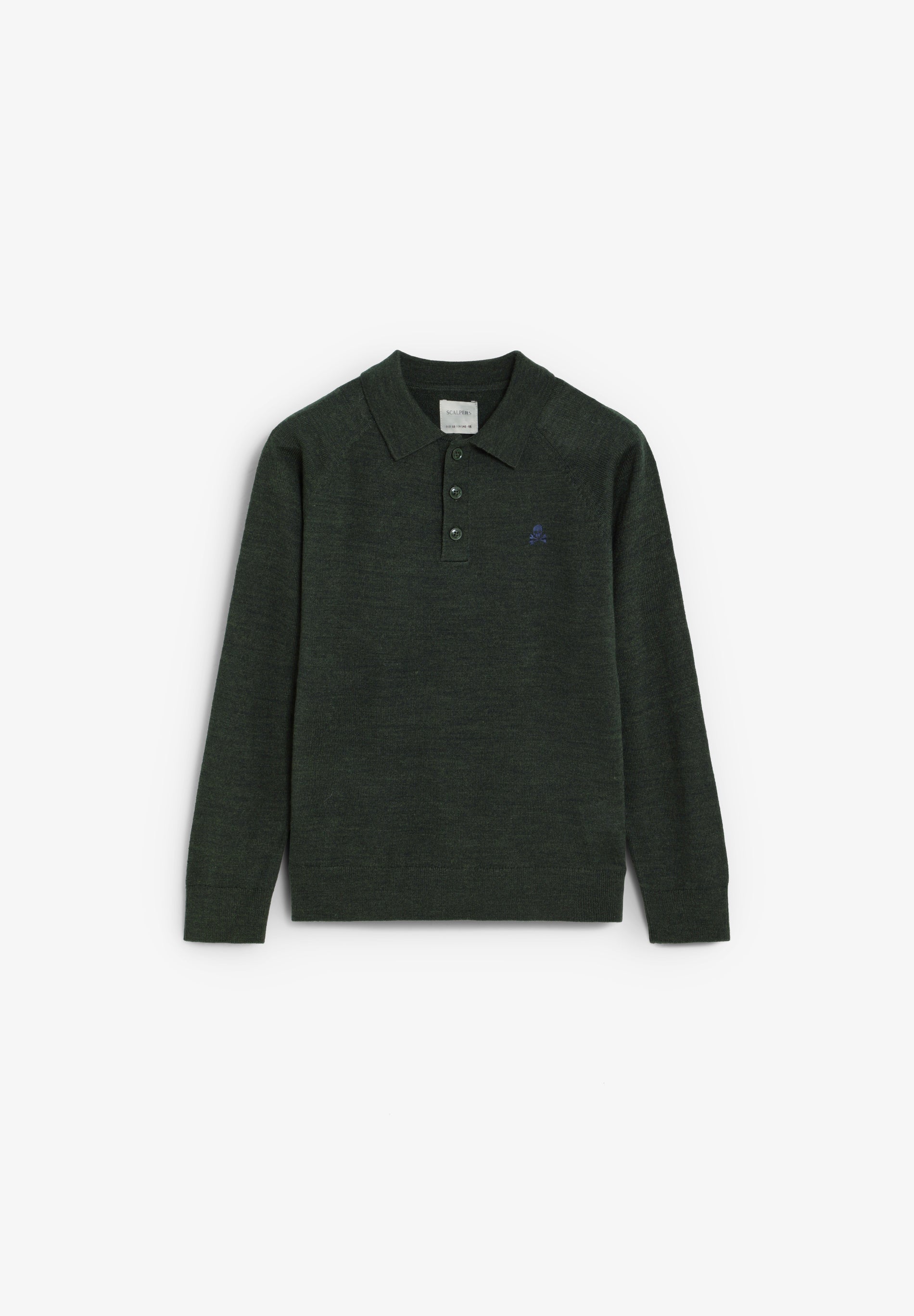 FINE KNIT POLO SWEATER