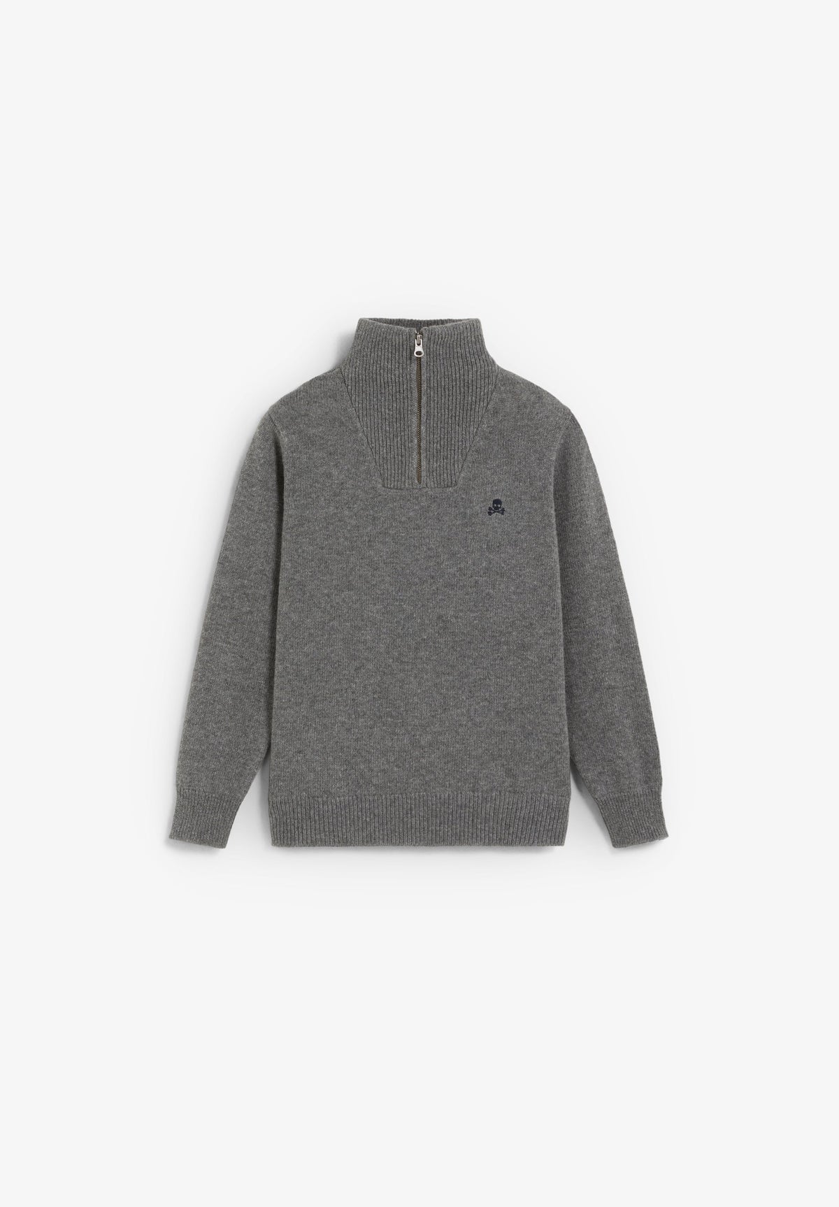 HALF-ZIP WOOL SWEATER