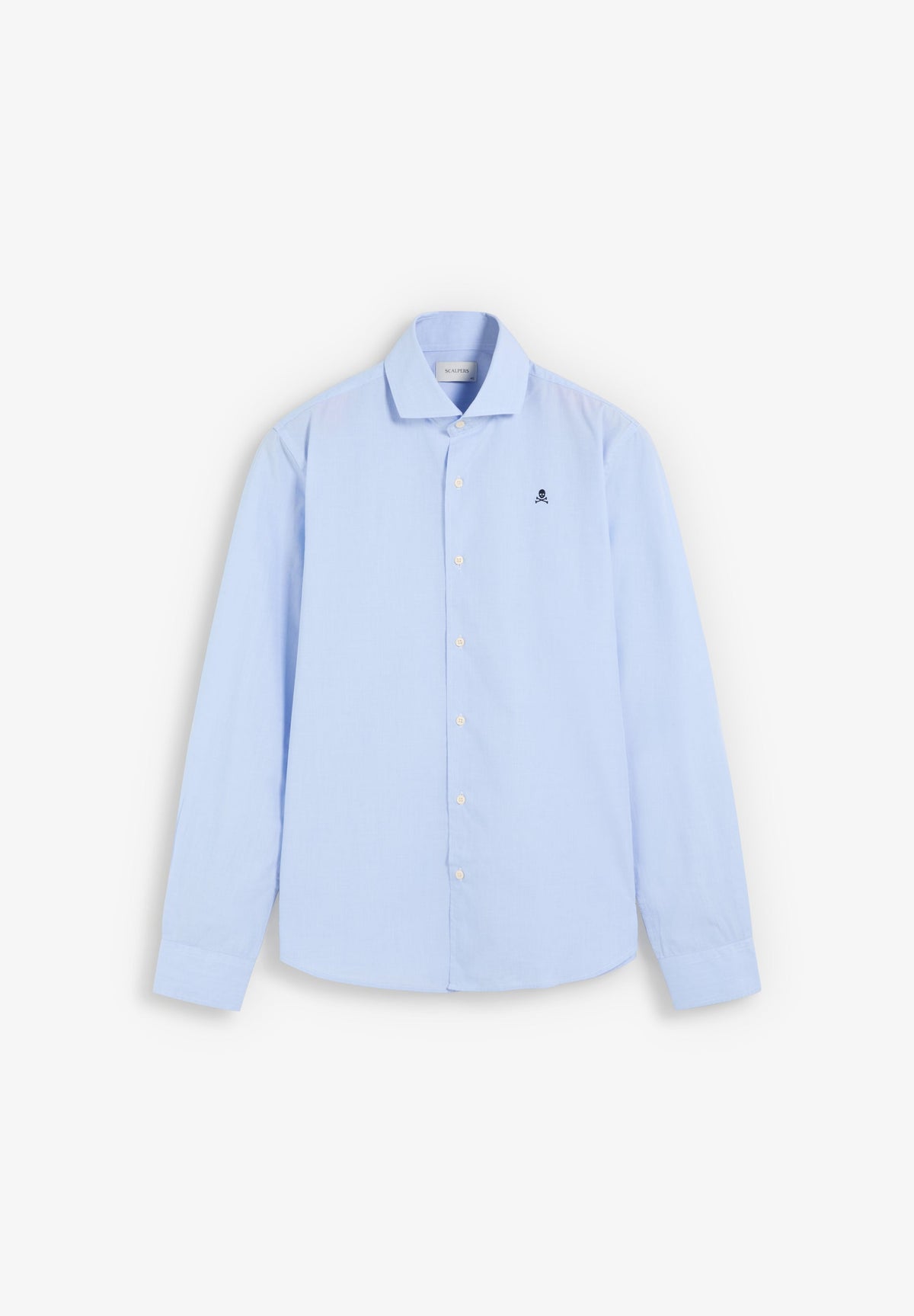 COTTON SHIRT WITH CUTAWAY COLLAR