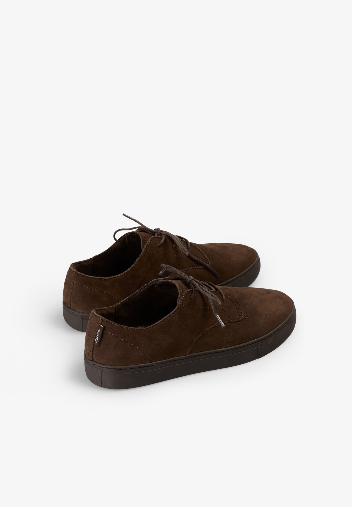 LEATHER LACE-UP SNEAKERS