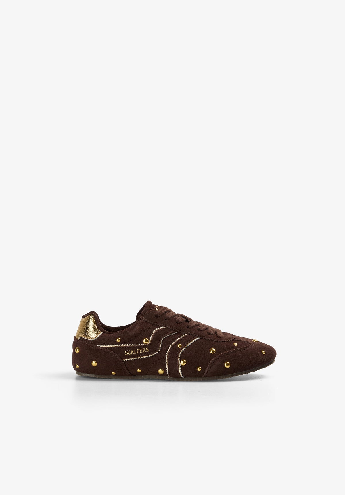 STUDDED SUEDE SNEAKERS
