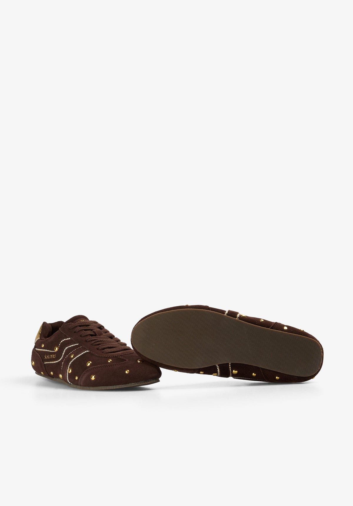 STUDDED SUEDE SNEAKERS