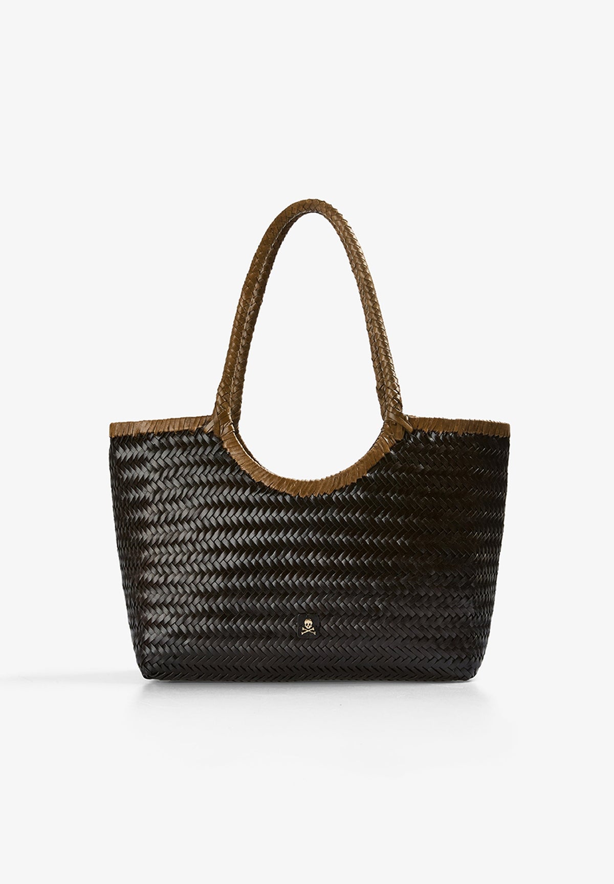 SHOULDER BAG WITH PLAITED LEATHER