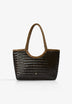 SHOULDER BAG WITH PLAITED LEATHER