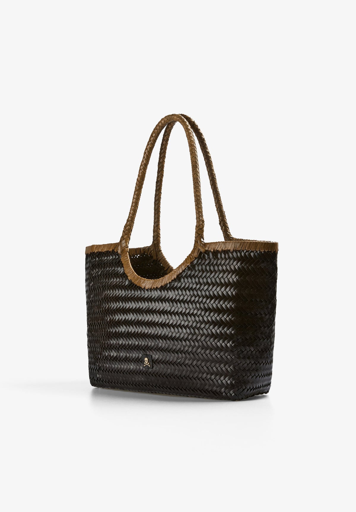 SHOULDER BAG WITH PLAITED LEATHER