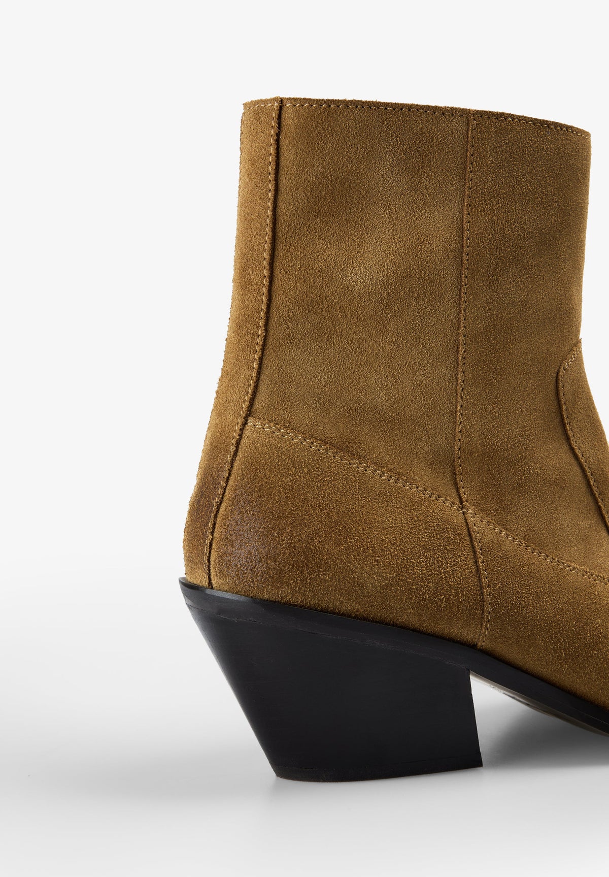 HIGH-HEEL SUEDE ANKLE BOOTS