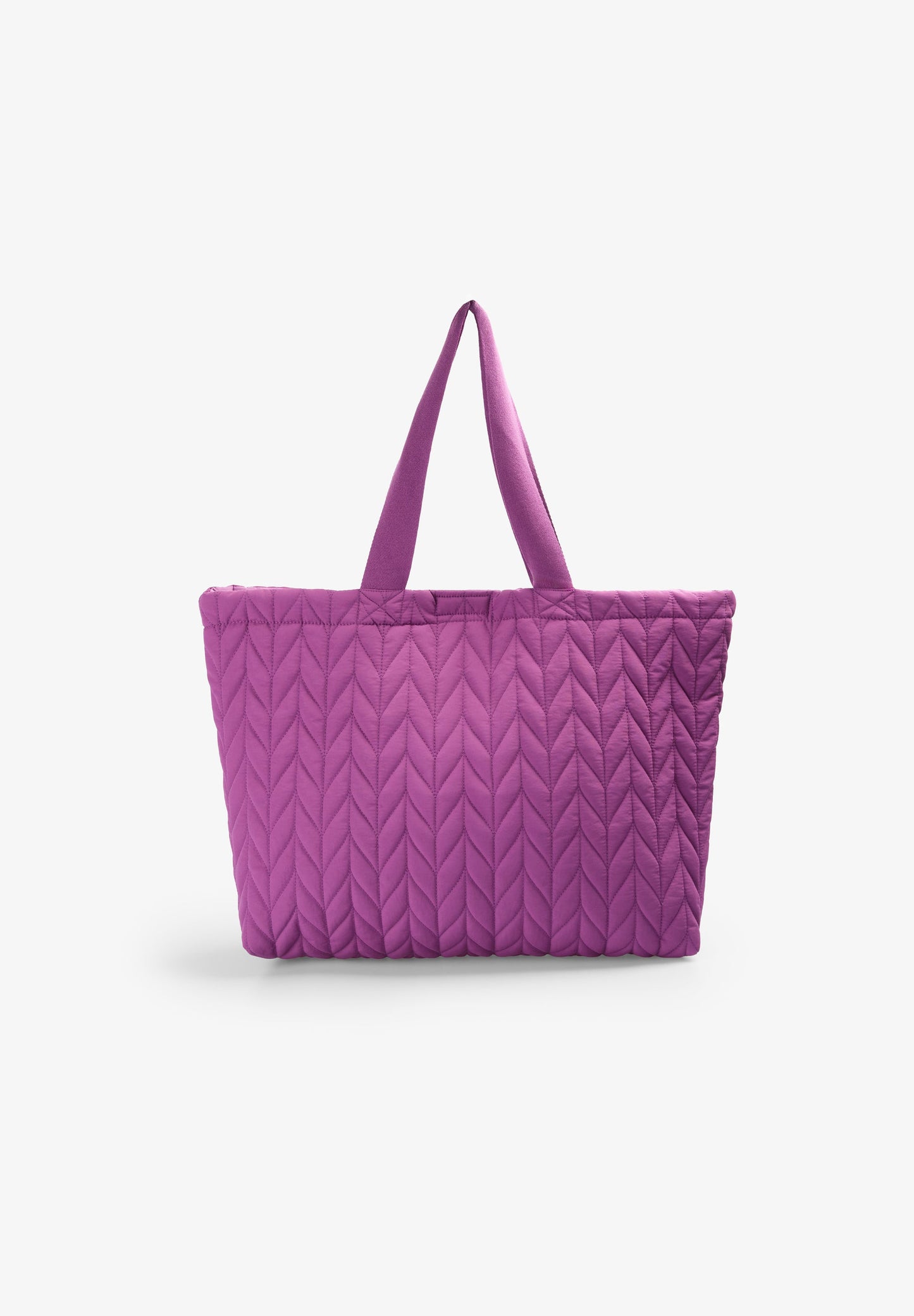 QUILTED SKULL TOTE BAG