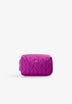 QUILTED TOILETRY BAG WITH SKULL