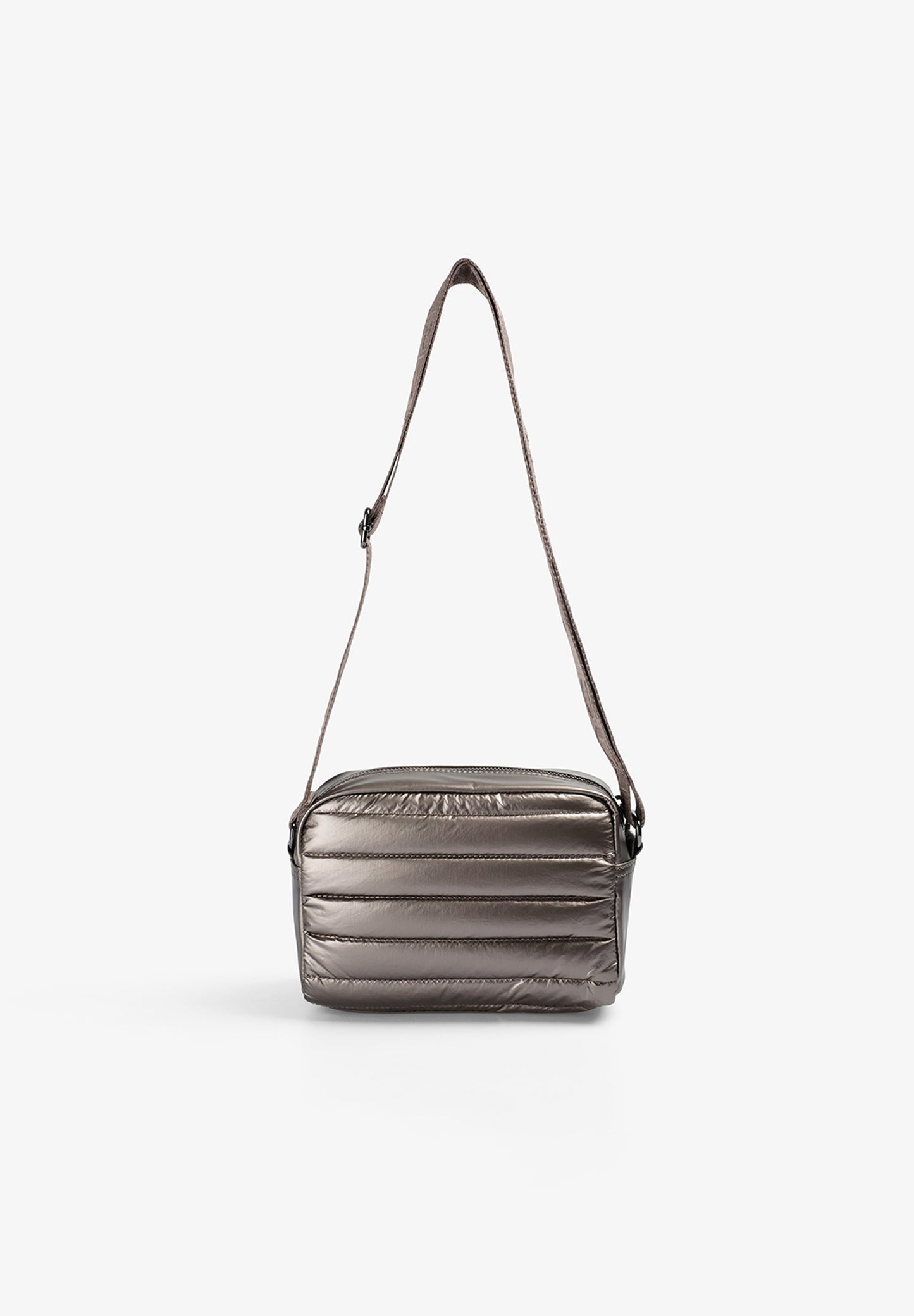 METALLIC QUILTED CROSSBODY BAG