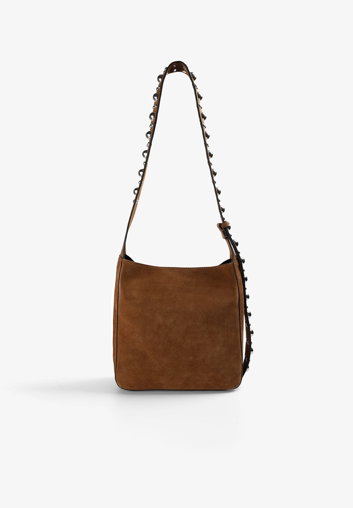SPLIT SUEDE BAG WITH STUDS
