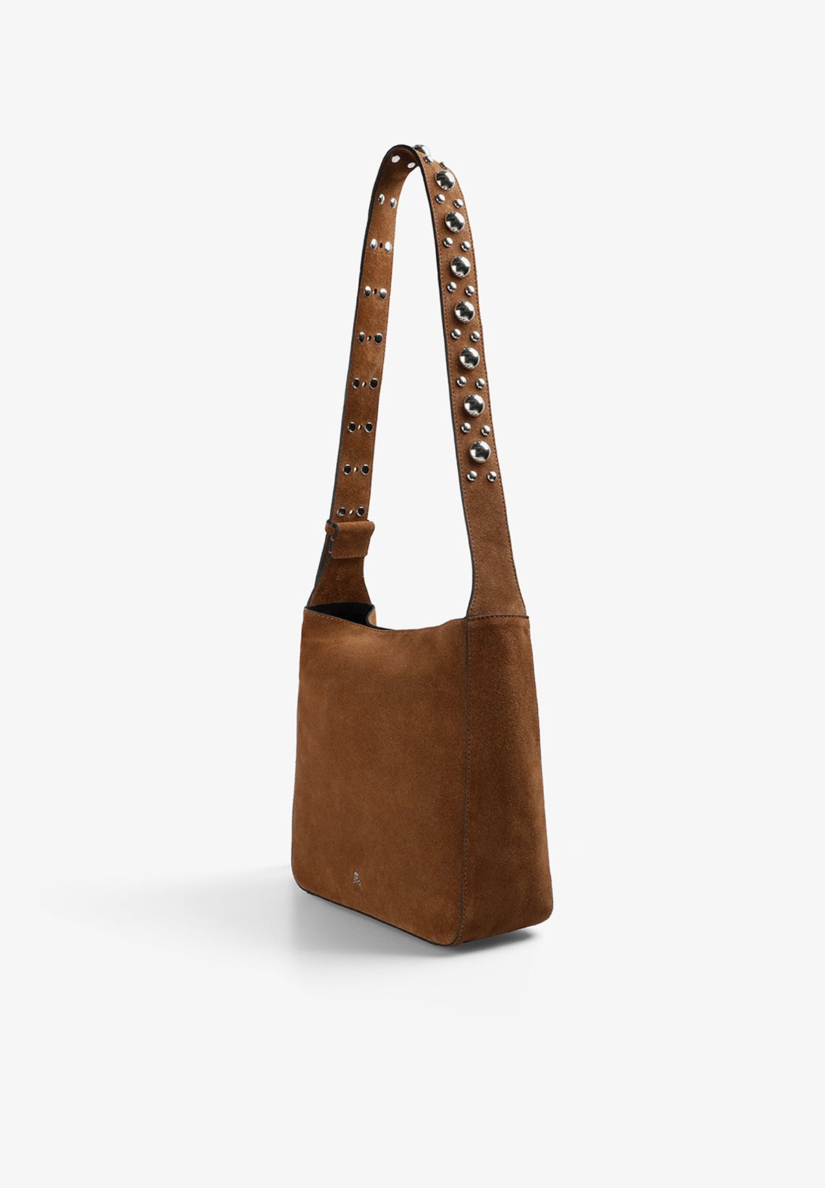 SPLIT SUEDE BAG WITH STUDS