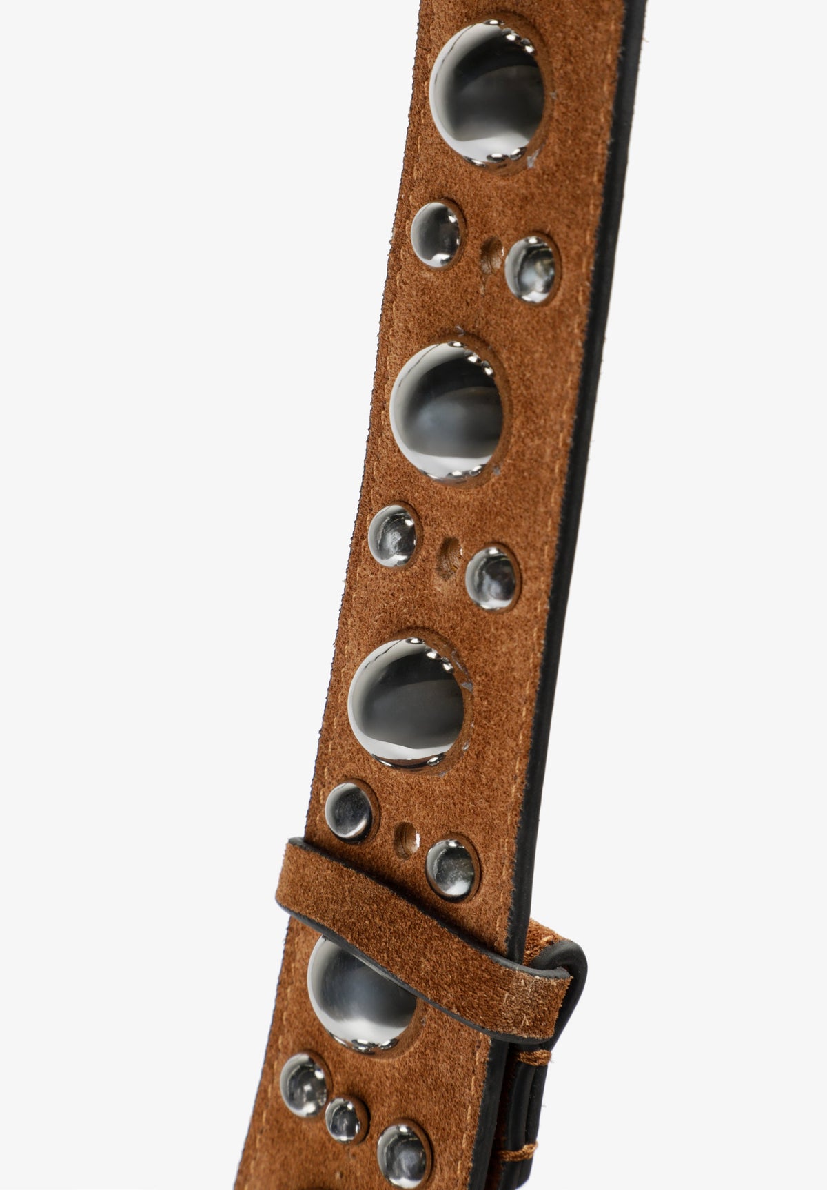 SPLIT SUEDE BAG WITH STUDS