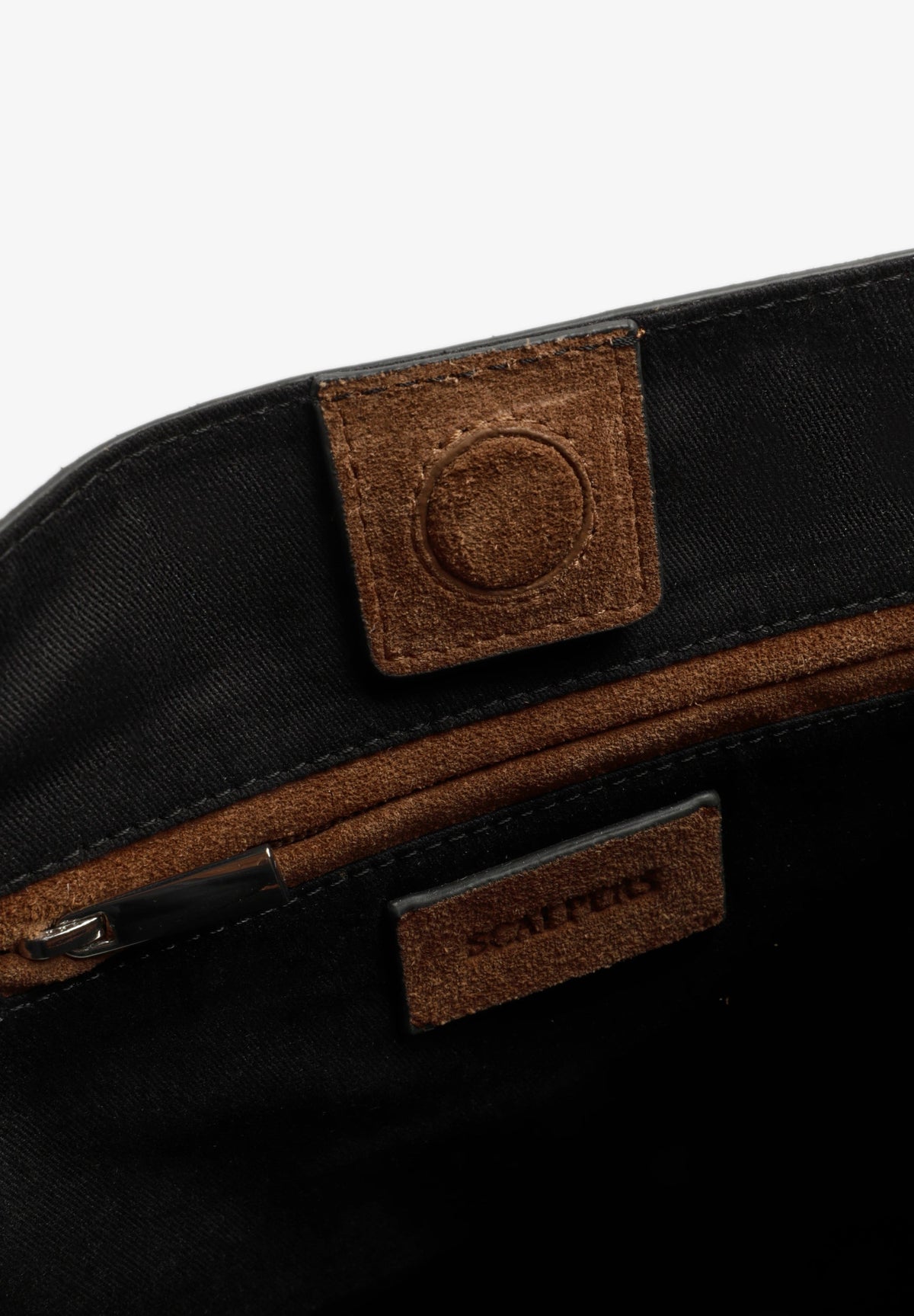 SPLIT SUEDE BAG WITH STUDS