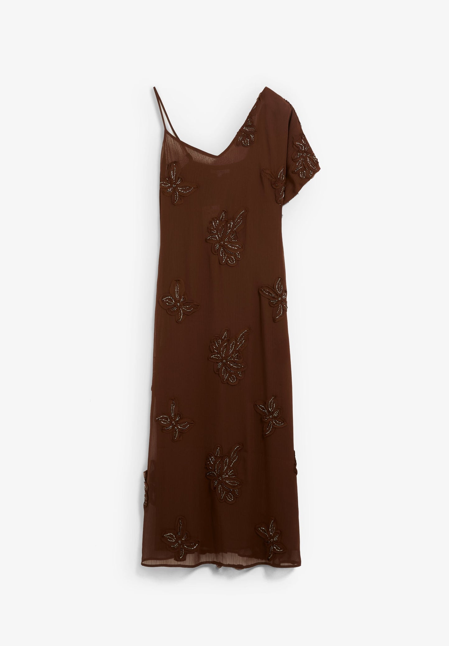 ASYMMETRIC BEADED DRESS