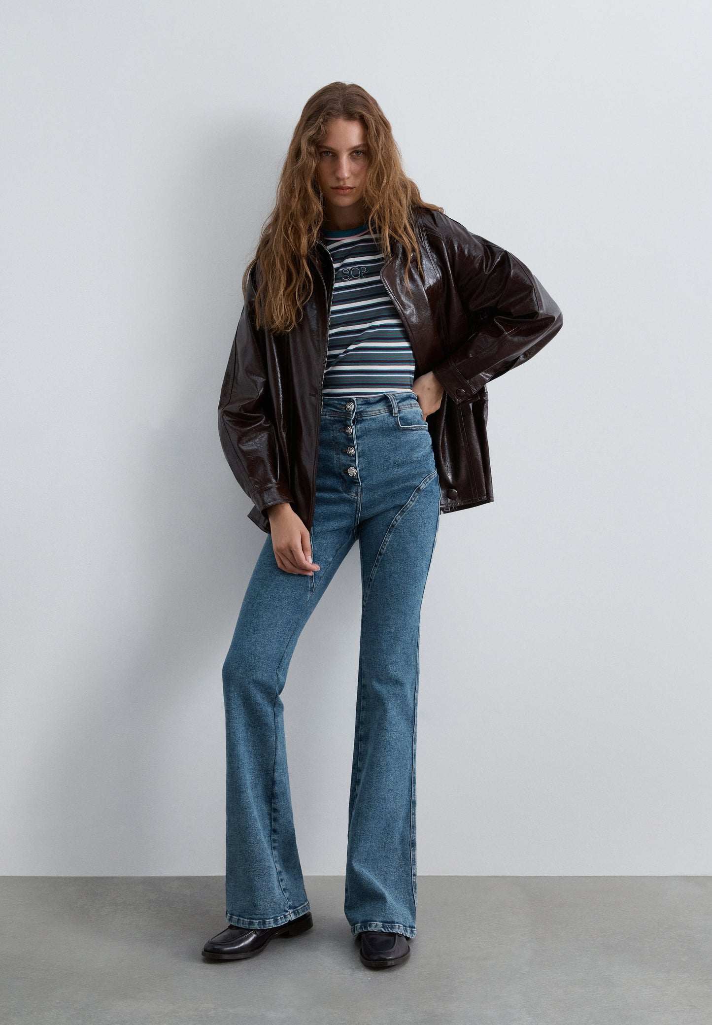 HIGH WAIST BOOTCUT JEANS
