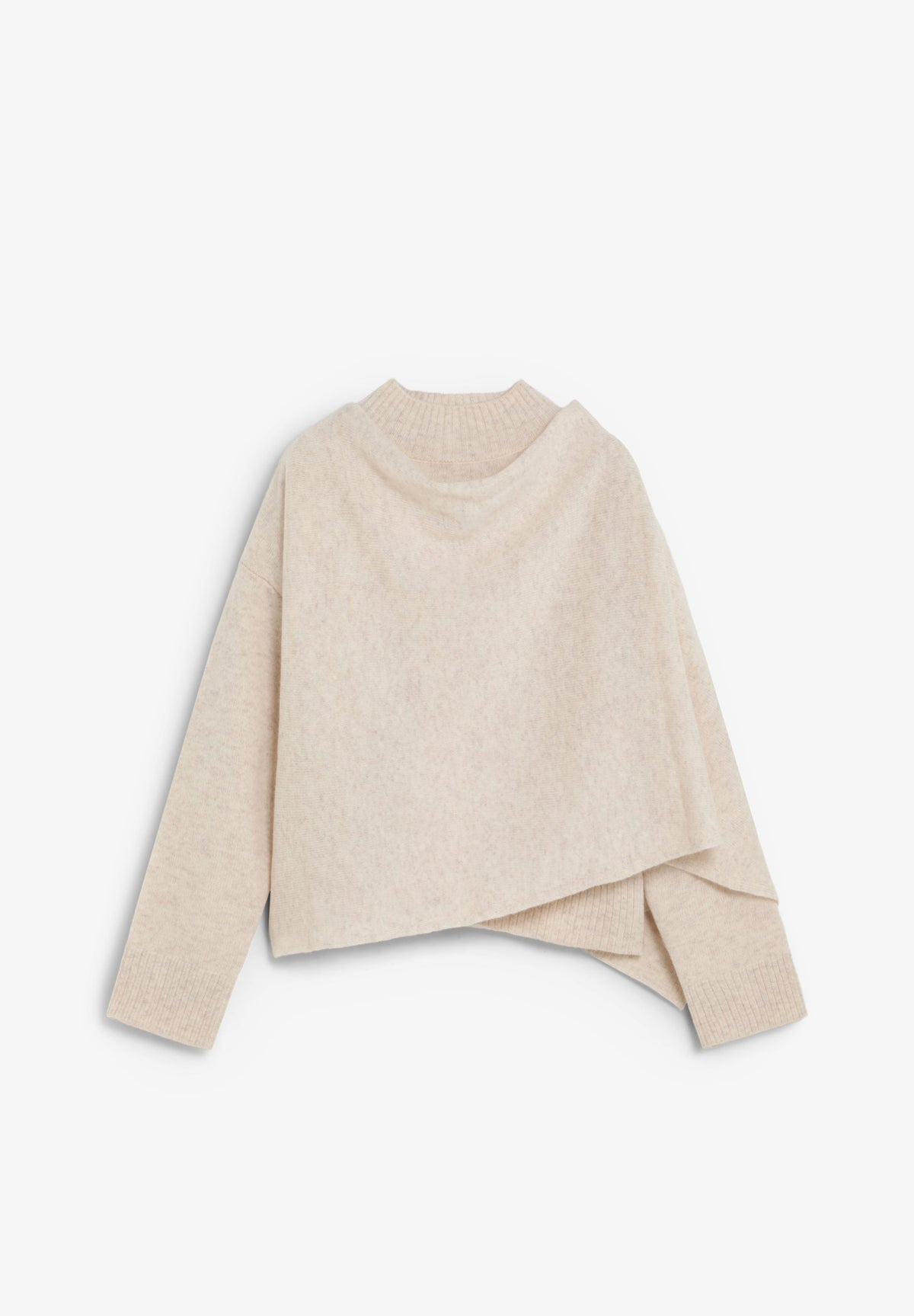 WOOL CAPE JUMPER
