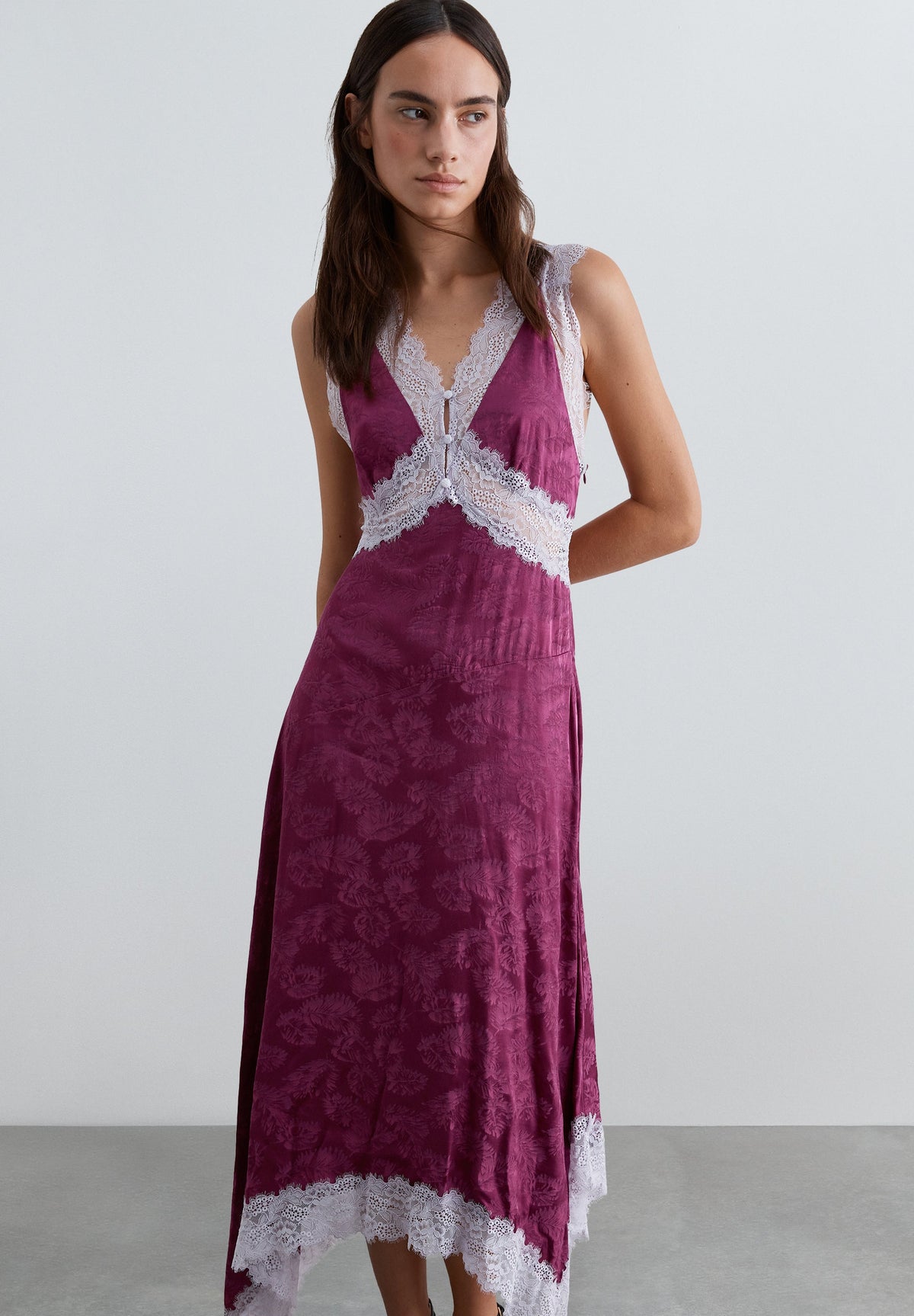 JACQUARD CAMISOLE DRESS