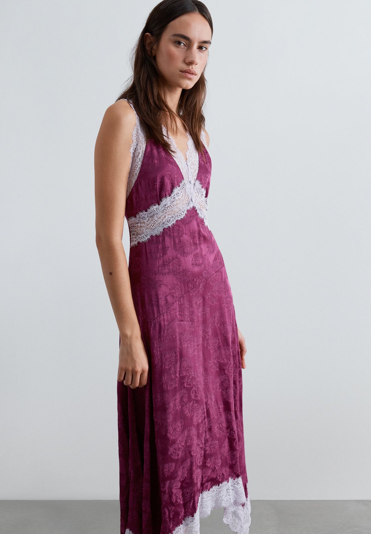 JACQUARD CAMISOLE DRESS