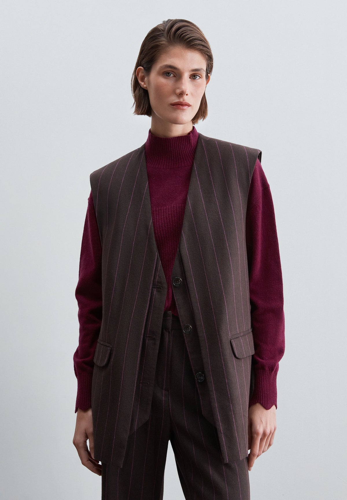 LONG STRIPED WAISTCOAT