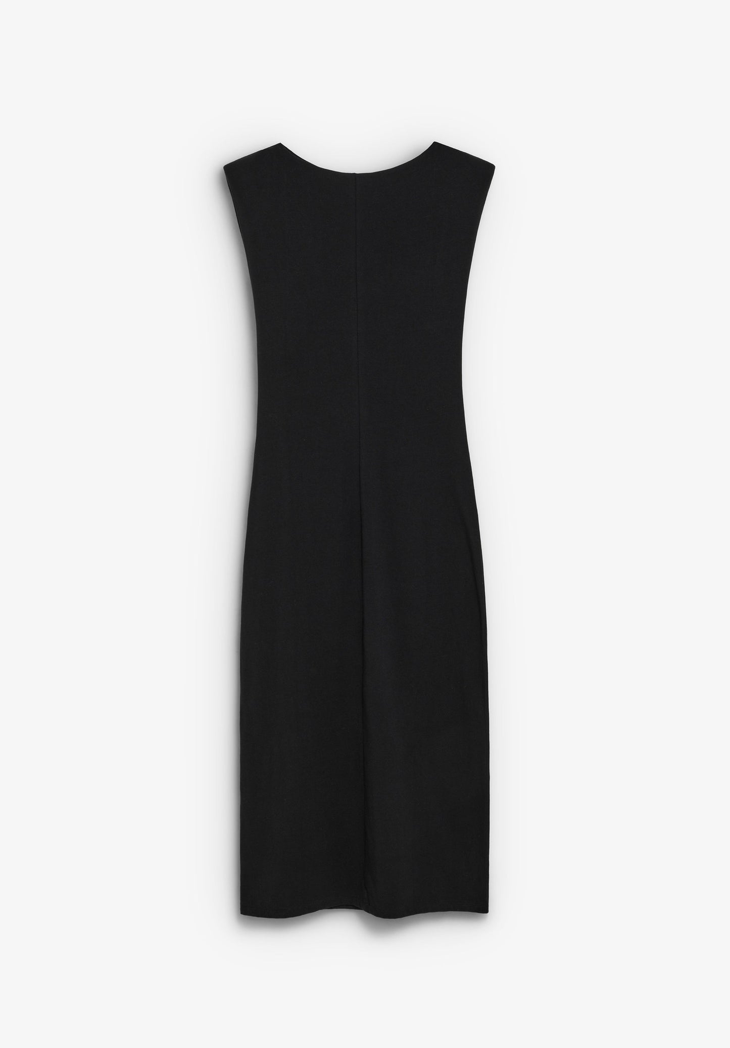 DRAPED SIDE MIDI DRESS