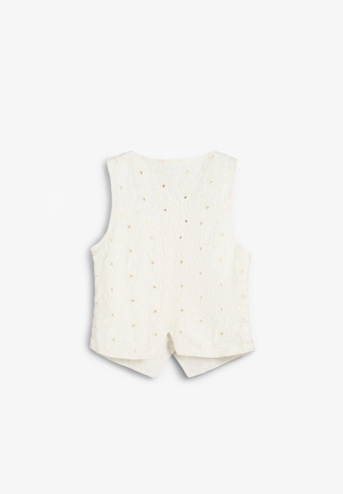 EMBROIDERED PERFORATED WAISTCOAT