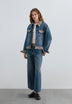 ETHNIC PRINT CULOTTE JEANS