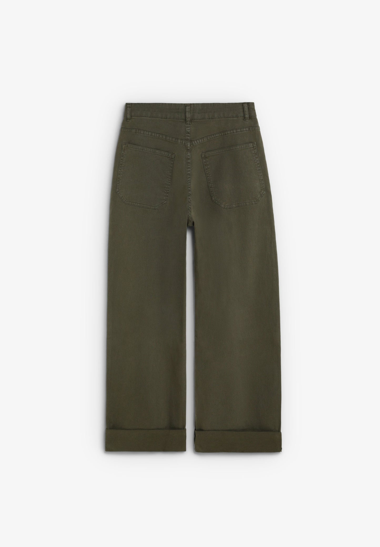 DENIM TROUSERS WITH HEM DETAIL