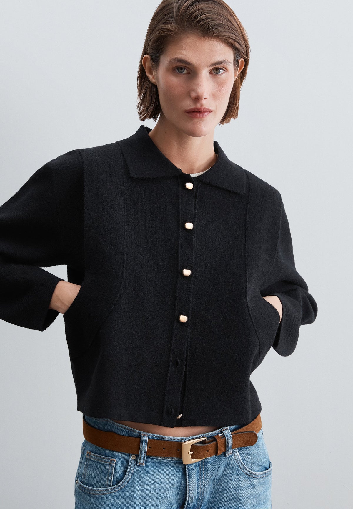 SCFURNECK CARDIGAN