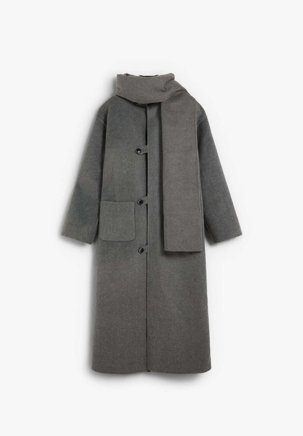 REVERSIBLE COAT WITH SCARF