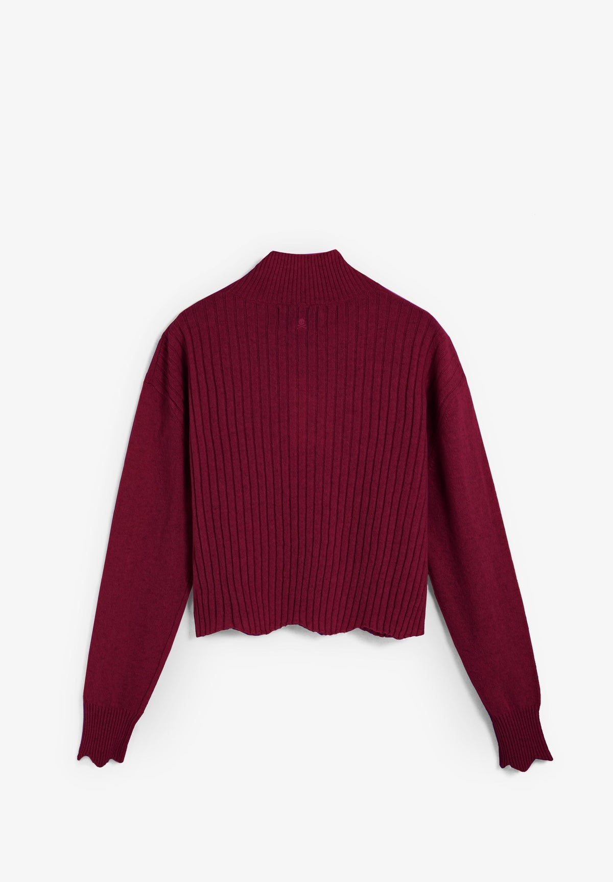 HIGH NECK RIBBED SWEATER