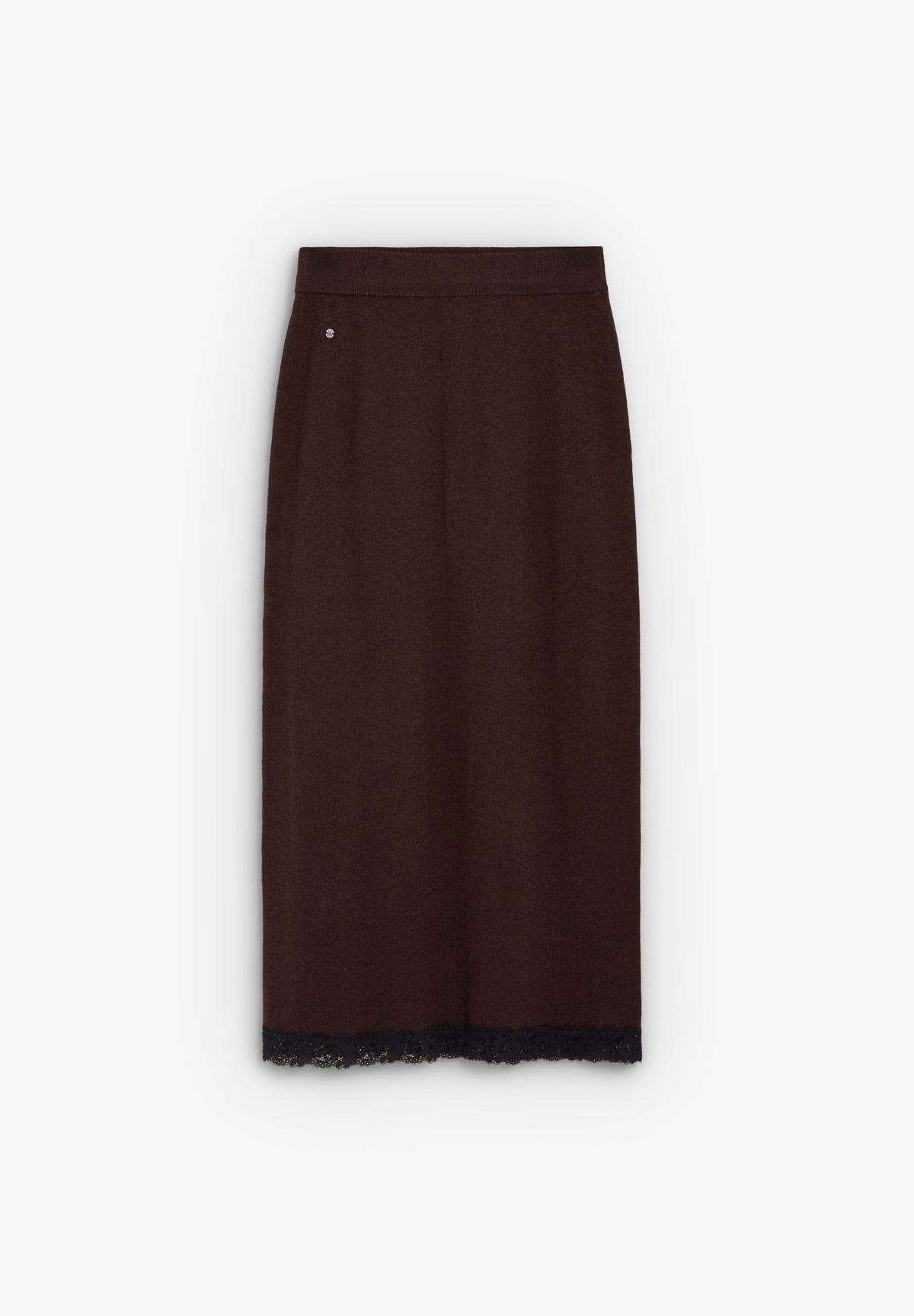 KNIT SKIRT WITH LACE