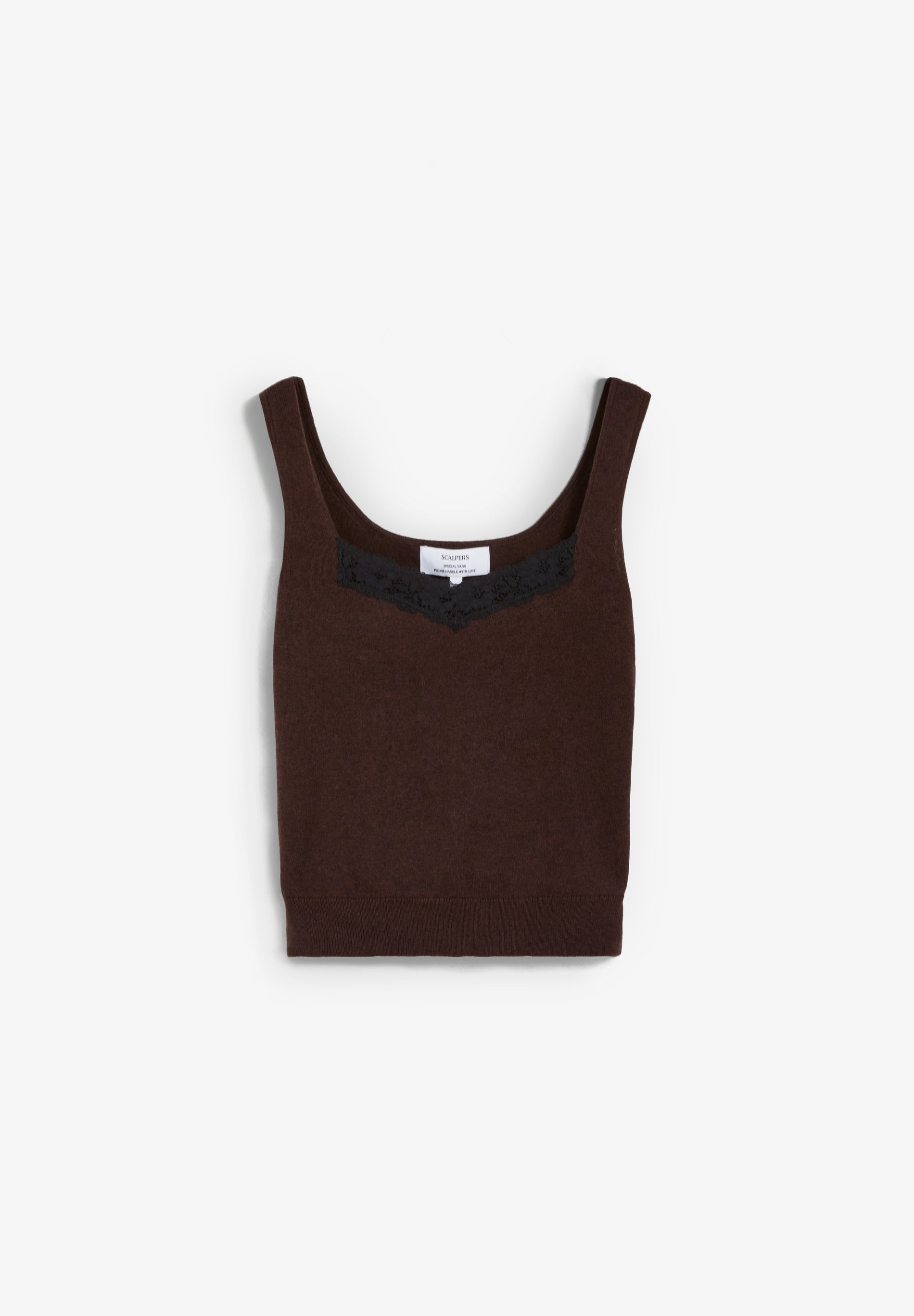 KNIT TOP WITH LACE