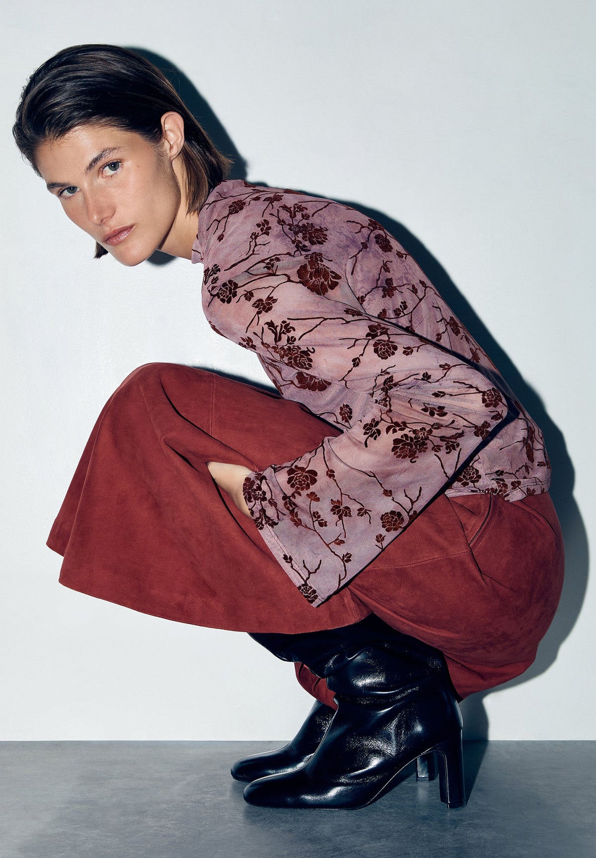 100% SUEDE SKIRT