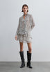 PRINTED FLOWING BLOUSE
