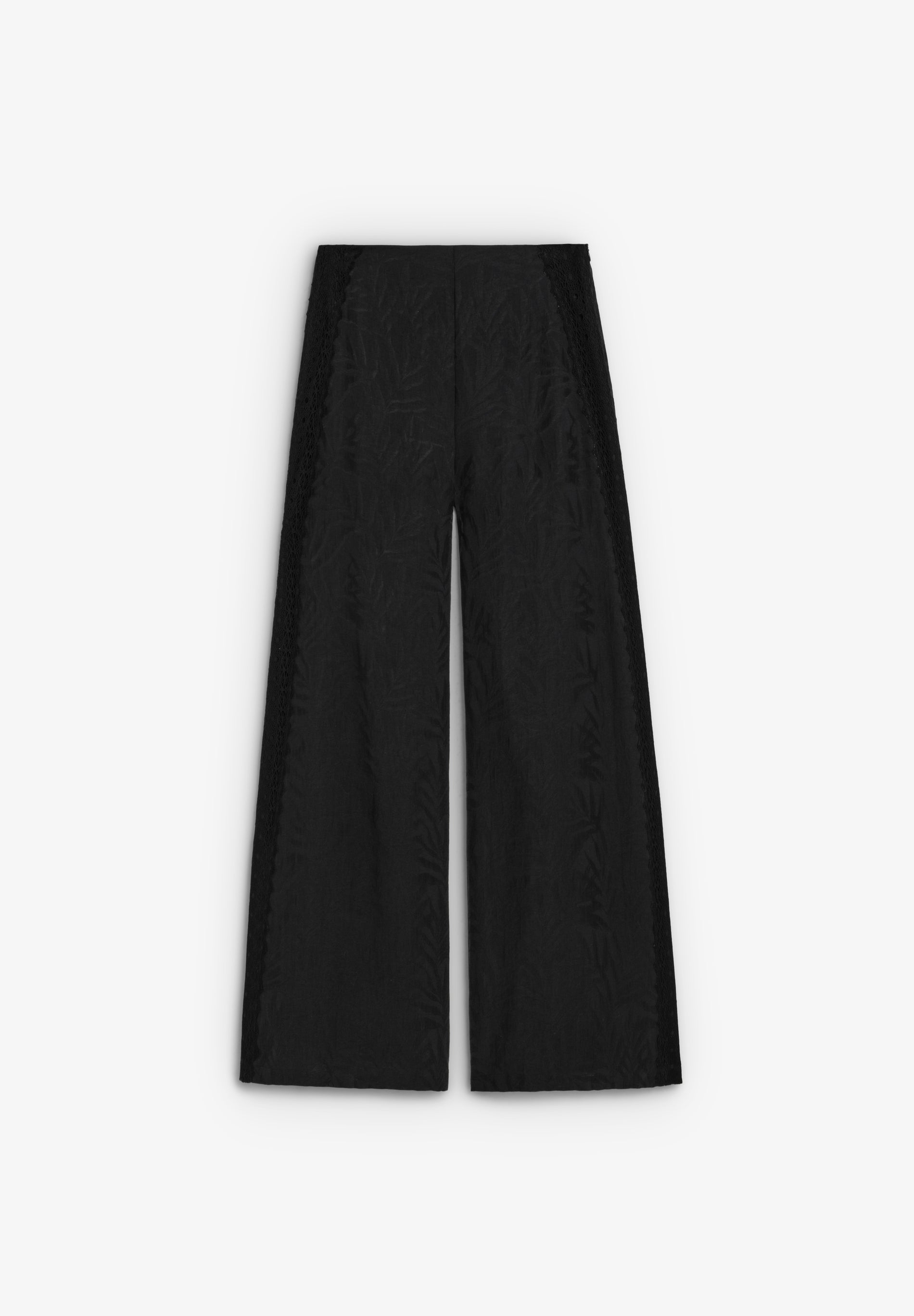 FLOWING TROUSERS WITH SIDE LACE DETAIL