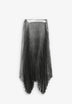 PLEATED METALLIC SKIRT