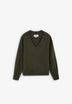 V-NECK RIBBED SWEATER