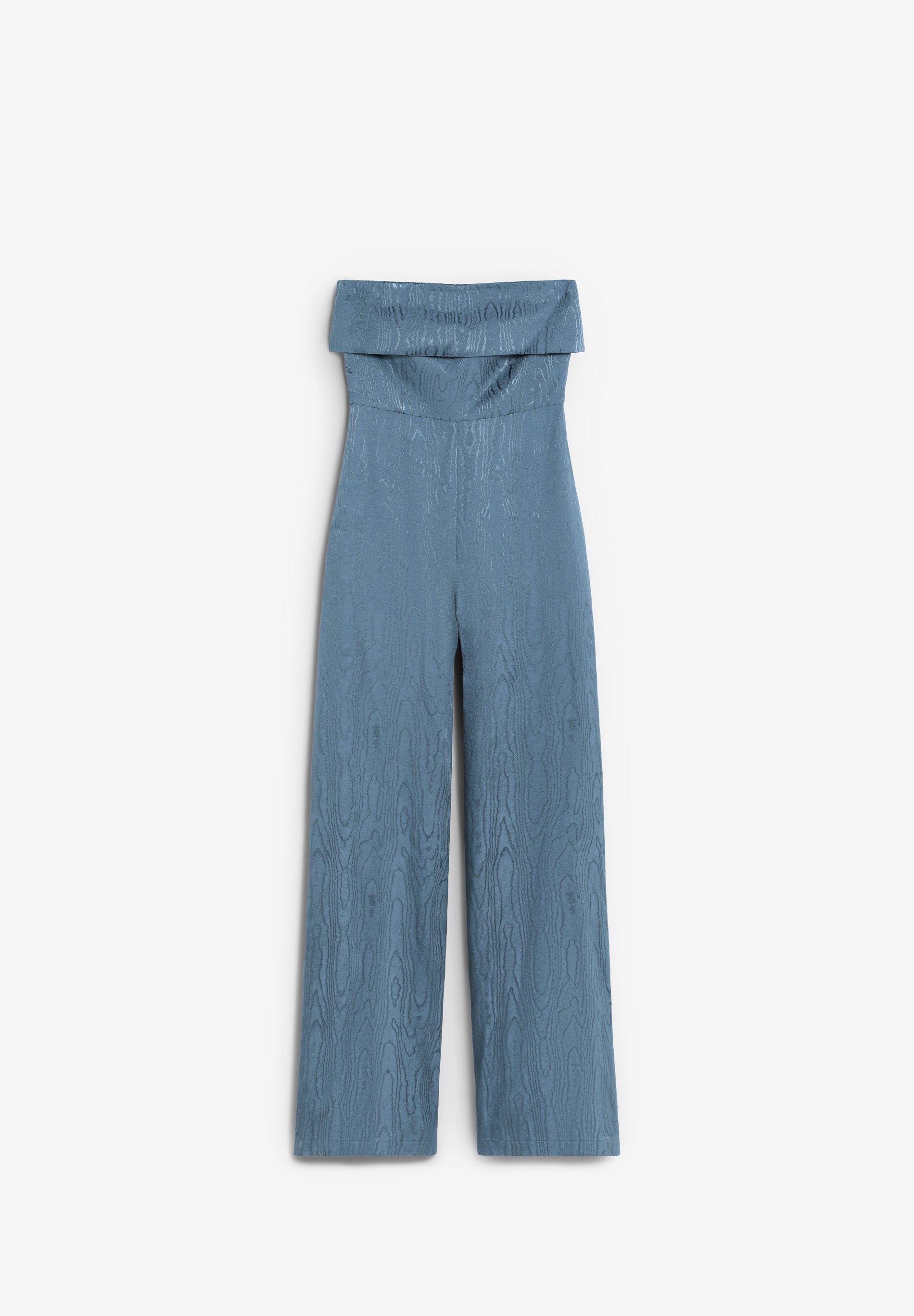 STRAPLESS JACQUARD JUMPSUIT