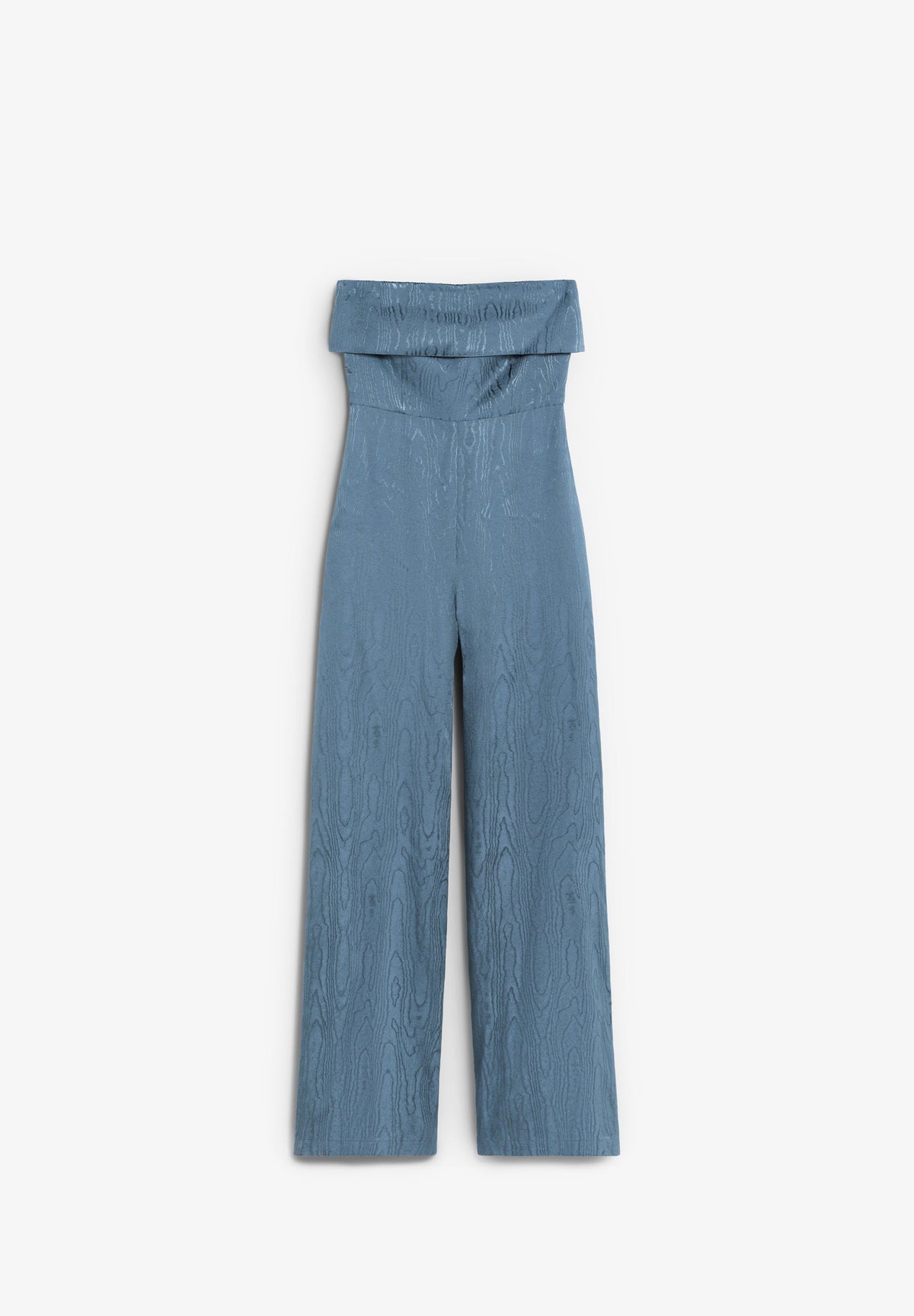 STRAPLESS JACQUARD JUMPSUIT