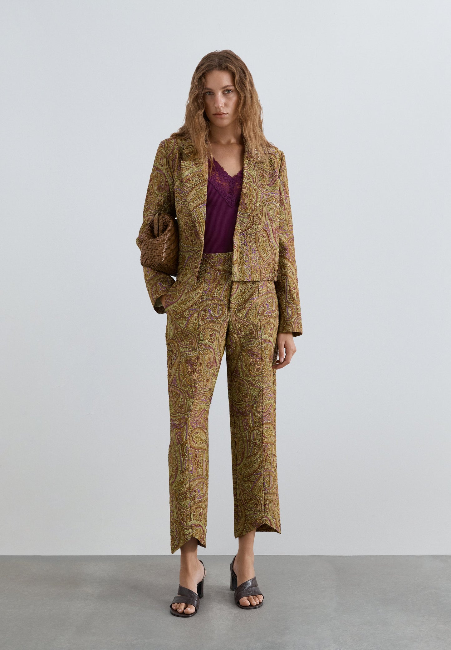 PAISLEY PRINT TROUSERS