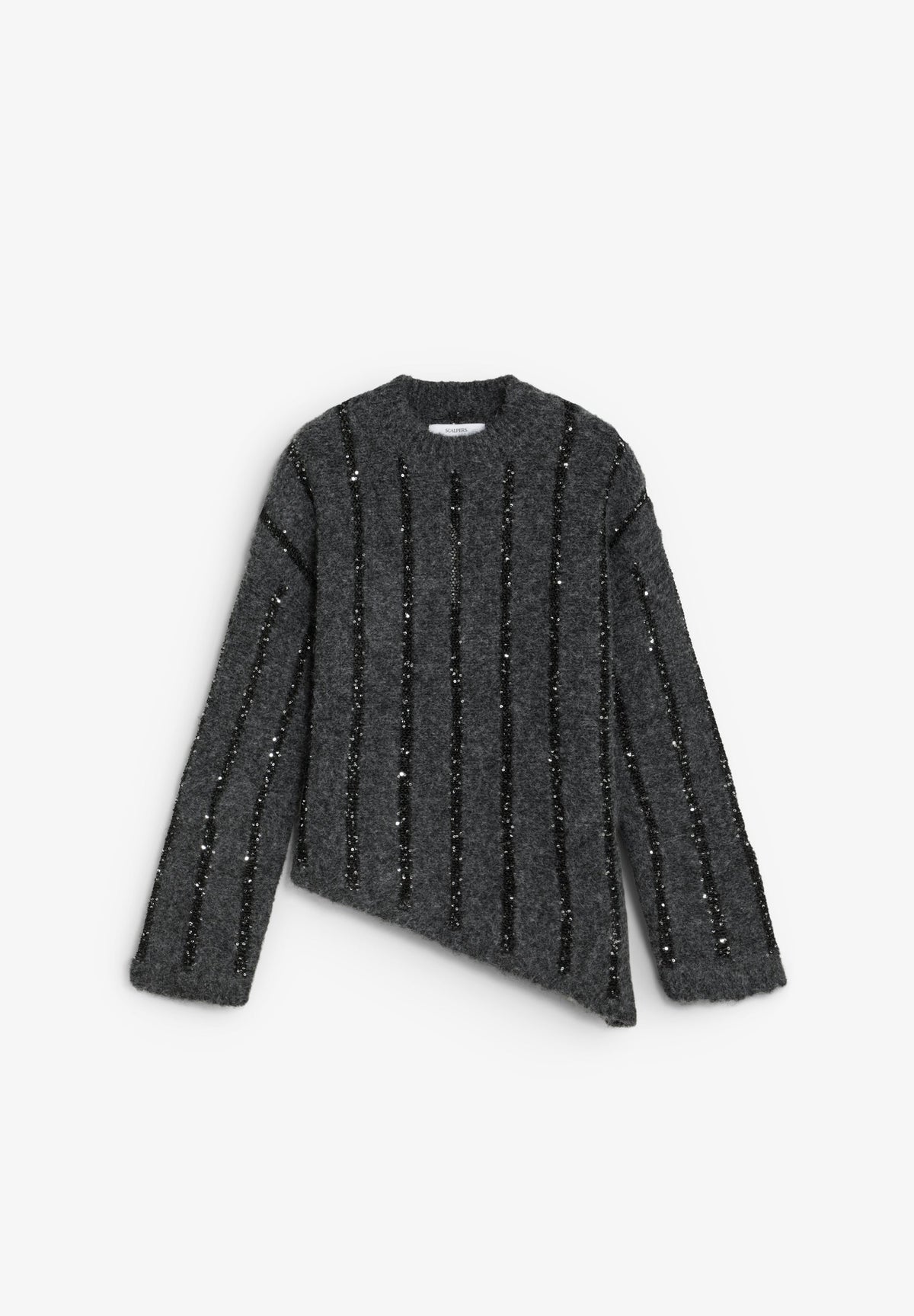 STRIPED SEQUINNED SWEATER